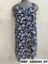 vestido viscosa plana