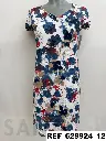 vestido escote pico manga doble