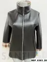 chaqueta polipiel cuadros