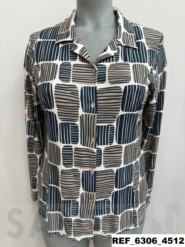 blusa punto estampada 
