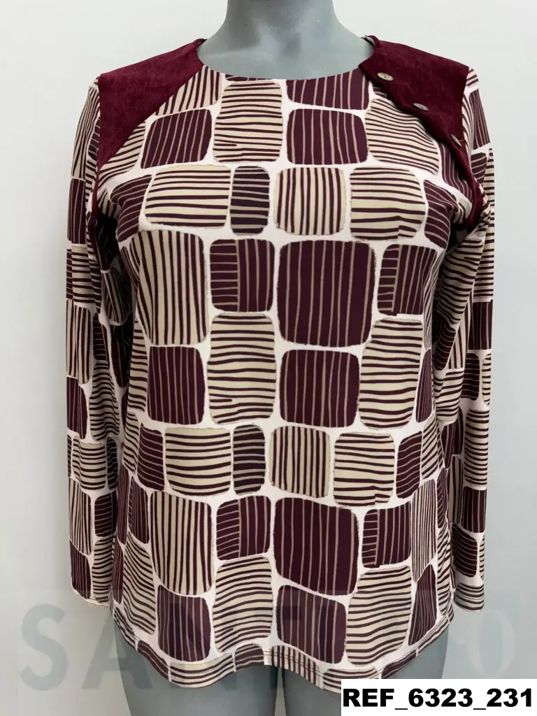camiseta botones canesu