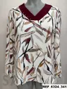 blusa escote liso tachas