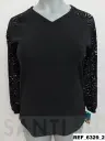 camiseta canale manga blonda