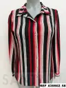 camisa rayas bajo ancho