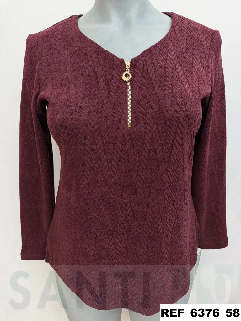camiseta cremallera pico