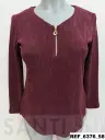 camiseta cremallera pico