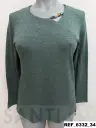 camiseta escote abalorios