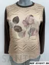 camiseta CUADROS/HOJAS