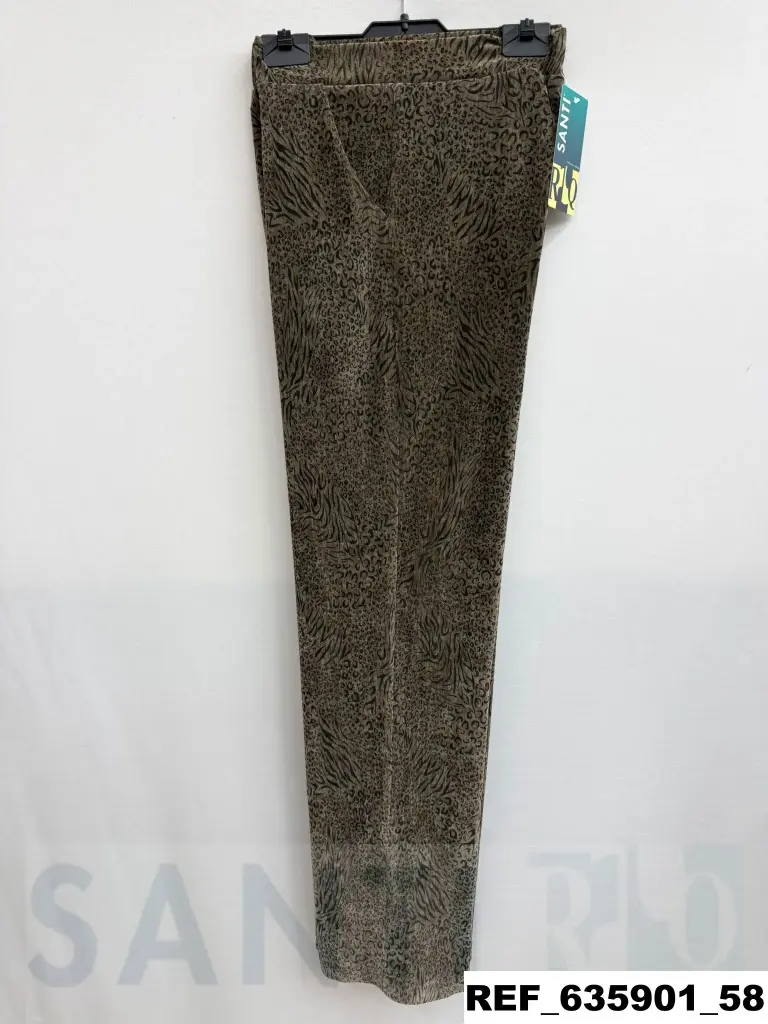 pantalon chenilla estampado