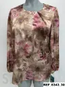 blusa pliegue escote