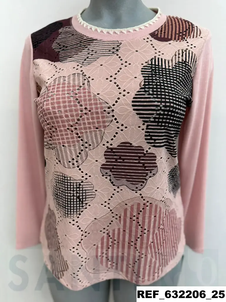 camiseta cuello chinilla