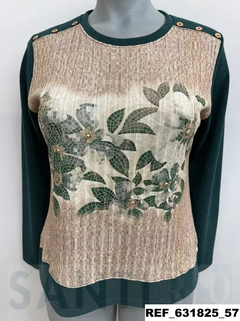camiseta canesu botones