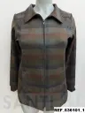 sobrecamisa antelina cremallera estampada