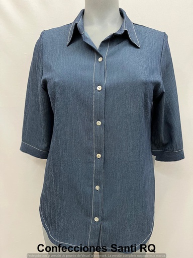 [602301] blusa imitencel manga 3/4