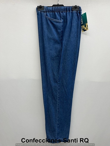 [600800] pantalon denim goma
