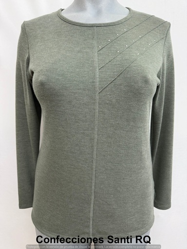 [611900] CAMISETA TRES NERVIOS BRILLANTE