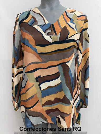 [612100] BLUSA TIRA STRASS CUELLO