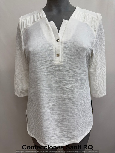 [614100] BLUSA CANESU RIZADO