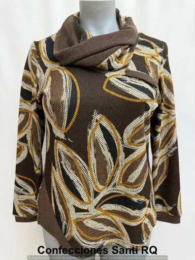 [617900] CAMISETA CARTERA COMBINADA ESTAMPADA