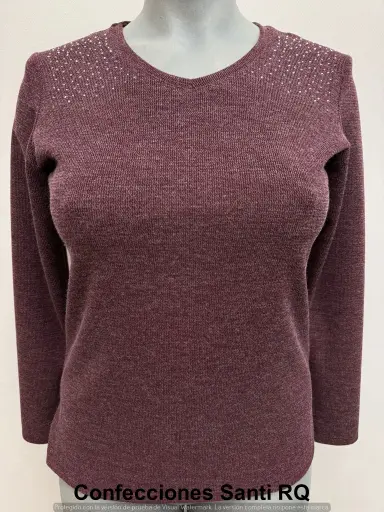 [616604] CAMISETA COSTADILLO M/L STRASS