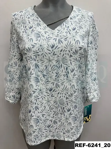 [624100] blusa cordon strass