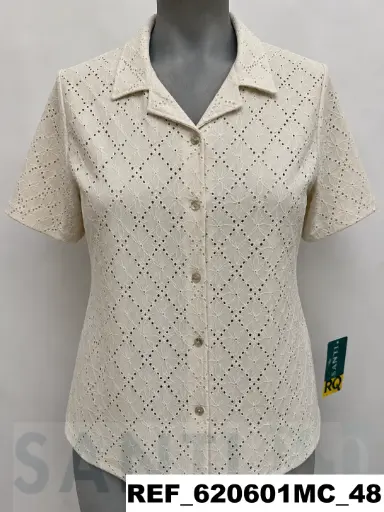 [620601] blusa punto calado
