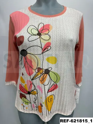 [621815] camiseta FLORES ABSTRACTAS