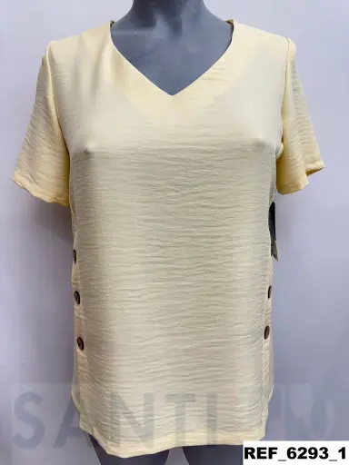 [629300] blusa botones lateral