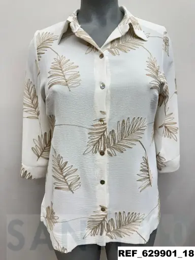 [629901] blusa bajo ancho bordada