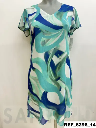 [629600] vestido evase plumetti