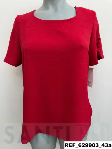 [629903] blusa manga tres botones forrados