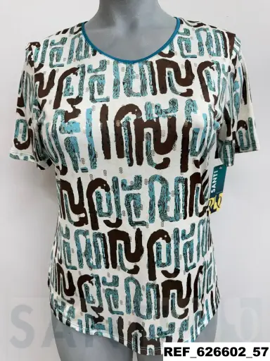 [626602] camiseta sin costadillo brillo M/C 