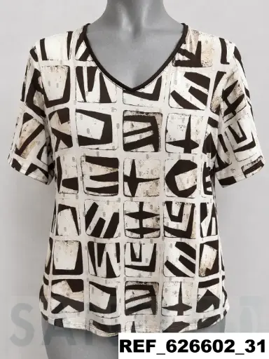 [626602] camiseta sin costadillo brillo M/C 