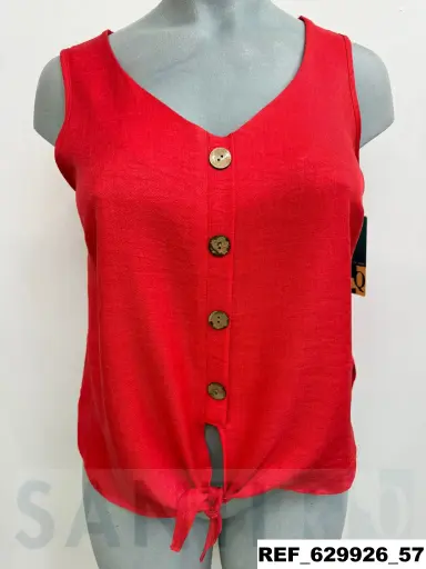 [629926] camisa atado delantero