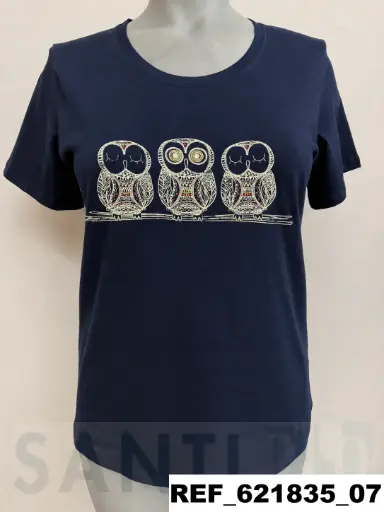 [621835] camiseta algodon BUHOS