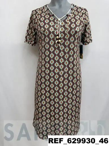 [629930] vestido cordon bolas