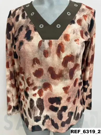 [631900] camiseta escote pico bel