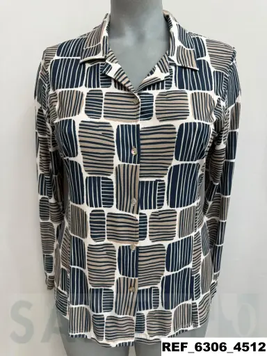 [630600] blusa punto estampada 