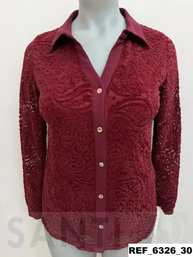 [632600] camisa blonda bel