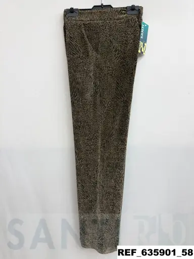 [635901] pantalon chenilla estampado