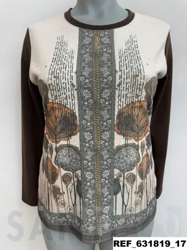 [631819] camiseta cremallera